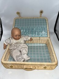 1997 Corolle Baby In A Carrying Basket ~ 12 Inch ~