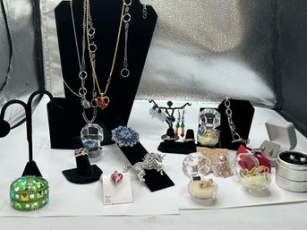 Pretty But Not Real.   Large Lot Costume Jewelry