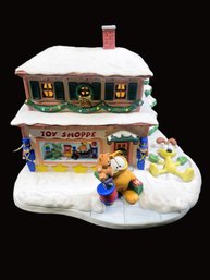 The Danbury Mints Vintage 1994 Garfield's Christmas Village 'The Toy Store'