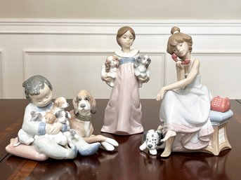 A Trio Of Lladro Figurines