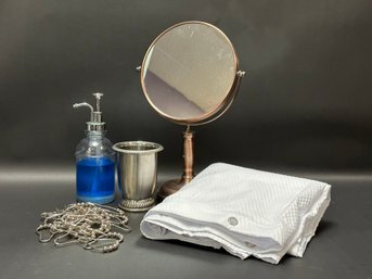 Bathroom Accessories: Soap Dispenser, Shower Curtain/Rings & More