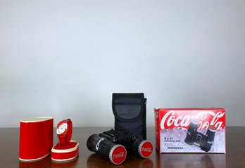 Coca Cola Branded Ladies Watch And Binnoculars