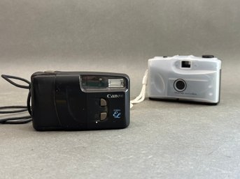 A Pair Of Vintage Point & Shoot Film Cameras