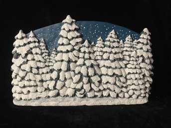 Snowy Tree Ceramic Decor Piece