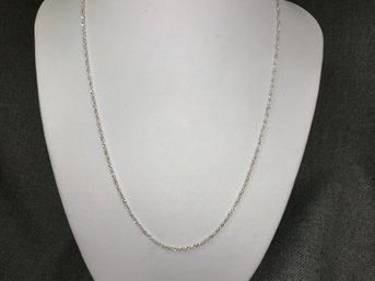 Beautiful Brand New 24' Sterling Silver / 925 Necklace With Drop On Back VERY NICE - Made In Italy - Wow !