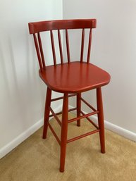 Vintage Red Stool