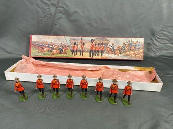 Britains RCMP No 1554 Original Lead Toy Soldiers In Box Great Condition For Age London England