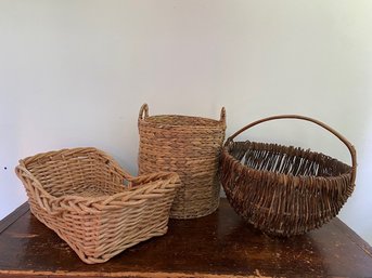 Trio Of Large Baskets