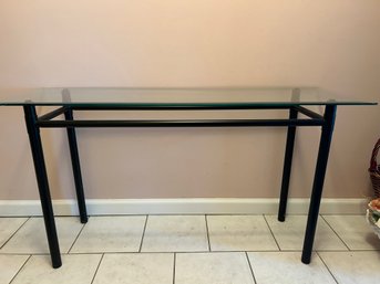 Glass Entryway Table 48' X 18'