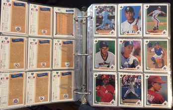 1991 Upper Deck Baseball Complete Set With Holograms & Hank Aaron Baseball Heroes Cards - M