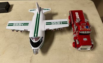 Mini Hess Truck Multicolor & Hess Plane 2021 Green & White Color Combination. RC/D4