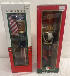Two Wooden Nut Crackers