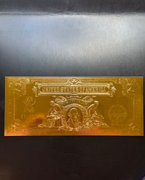 Gold Colored $2 Silver Certificate Replica