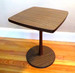 MCM Small Square Pedestal Side Table