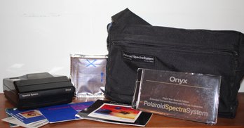 Polaroid Spectra System Onyx Camera With Film & Case