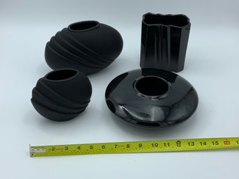Collection Of Black Vases