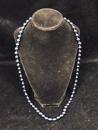 Joan Rivers Dark Blue Beaded Necklace 327