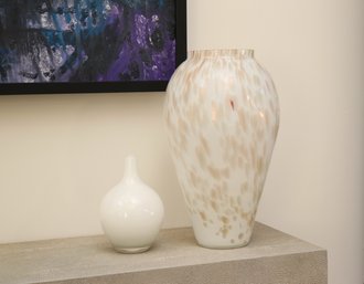 Large Murano Labeled Vase And More