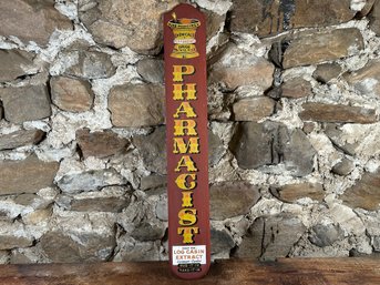 A Vintage-Style Pharmacist's Sign