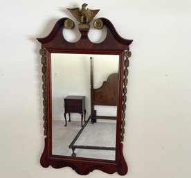 Vintage Imperial Furniture 'The Williamsburg Galleries' Mahogany Eagle Mirror