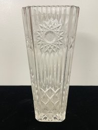 Vintage Square Crystal Vase