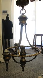 Heavy Duty Brass 3 Arm Chandelier