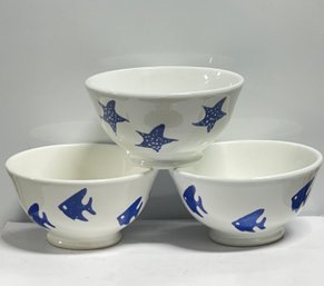 Trio Of Quadrofoglio Ceramic Bowls