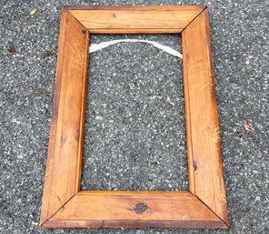 An Antique Pine Frame