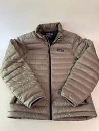 A Mens Patagonia Down Sweater Jacket In Grey