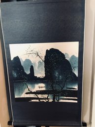 Chinese Landscape Water Paint Scroll