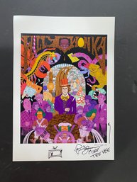 Willy Wonka & The Chocolate Factory Signed Print By Actor Paris Themmen  Mike TV