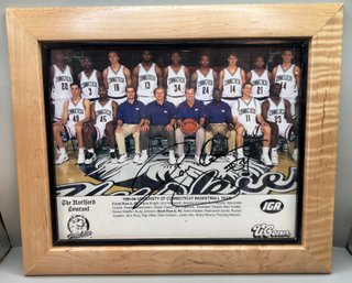 UCONN 1995-96 Basket Ball Team Frame Autographed By Ray Allen