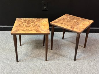 A Pair Of Small Stackable Vintage Side Tables