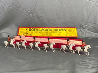 Britains No 32 Scott Greys Original Lead Toy Soldiers In Box In Excellent Condition For Age London England