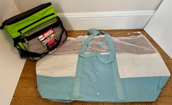 Giant New Real Simple Tote Bag & New Simple Solutions Mega Cooler Picnic Bag