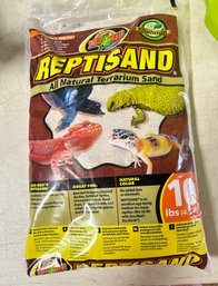 Unopened New Reptisand All Natural Terrarium Sand 10 Lbs (4.5kgs) Desert White. 212/D3