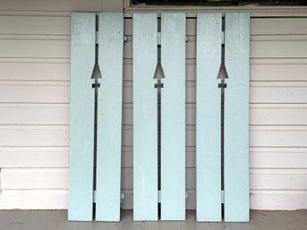 Barn Find! Another Fantastic Set Of Vintage Board & Batten Exterior Shutters, Shorter