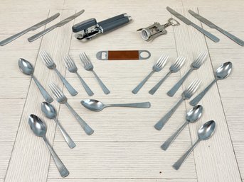 An Assortment Of Modern Kitchen Implements