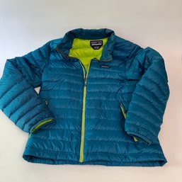Mens Patagonia Down Sweater Jacket In Teal - Size S