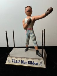 Vintage  Original 1950s Pabst Blue Ribbon Beer Boxing Ring Advertising Display