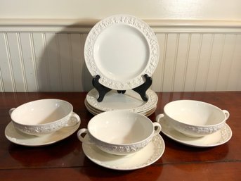 Group Of Wedgwood Embossed Creamware