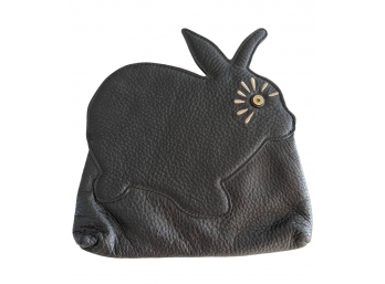 Marc By Marc Jacobs Leather Rabbit Bunny Clutch 8-1/2' X 8-3/4' RETAIL $178