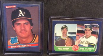 1986 Donruss & Fleer Jose Canseco Rookie Cards - M