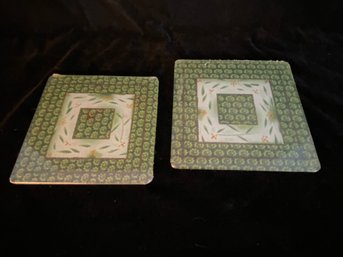 2 Piece Temptations By Tara Old World Green Trivets