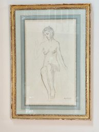 Marcel Nicolle (1880-1948), Seated Nude, Signed