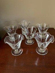 Set Of 6 Tulip Sundae Glasses