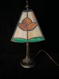 Vintage Stained Glass Table Lamp