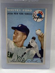 1954 Topps WHITEY FORD Baseball Card In Very Good Condition- Hall Of Famer