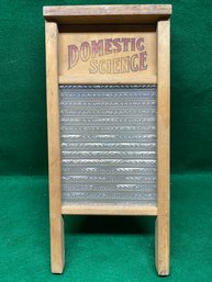 Vintage Washboard. National Washboard Co. No. 864. Domestic Science. Made In U.S.A.