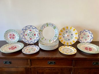 Italian Made Dinner & Salad Plates Including Williams Sonoma